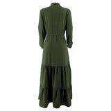 Premium Green Heritage Dress | Sophisticated Loose-Silhouette Abaya