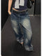 Vintage Blue Wide-Leg Jeans for Women | High-Waisted Loose-Fit Denim