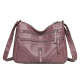 Matching-All Kunstleder-Messenger Bag | Premium PU-Umhängetasche für Damen