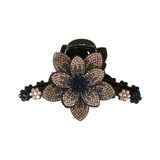 Die Haarspange „Glimmer Bloom“ – Atemberaubende florale Strass-Klammer