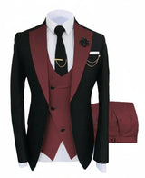 Herren 3-teiliger High-End-Anzug – Casual Business & formeller Gesellschaftsanzug