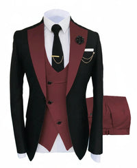 Schwarz & Burgund