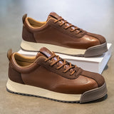 Herren Luxus-Sneaker – Atmungsaktive modische Laufschuhe, lässige Leder-Slipper