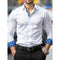 Men's White Long Sleeve Shirt – Smart Casual Dress Blouse