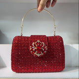 The Stellar-Glow Crystal Handbag Luxury Sparkling Diamond Clutch