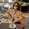 Women's Gold Sequin Bomber Jacket – Shiny Paillette Glitter Coat