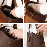 Luxury Natural Cowhide Genuine Leather Shoulder Bag | Soft Designer Handbag