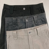 Herren Herbst Winter Verdickte Anzughose – Slim Fit Gerade Wollhose